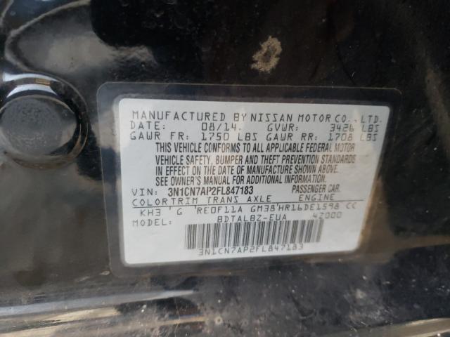 Photo 9 VIN: 3N1CN7AP2FL847183 - NISSAN VERSA S 