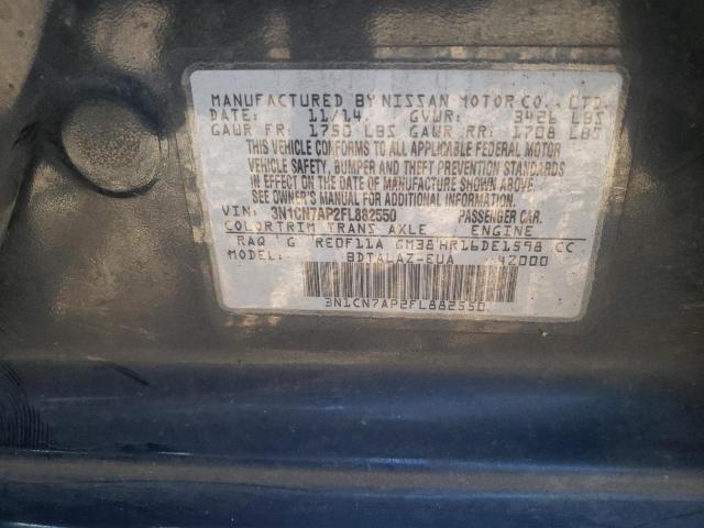 Photo 9 VIN: 3N1CN7AP2FL882550 - NISSAN VERSA S 