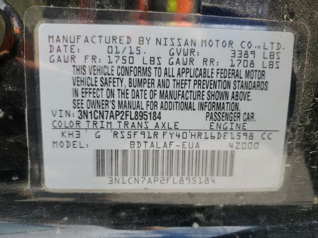 Photo 12 VIN: 3N1CN7AP2FL895184 - NISSAN VERSA S 