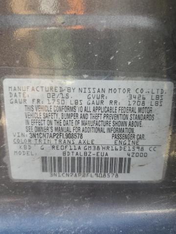 Photo 11 VIN: 3N1CN7AP2FL908578 - NISSAN VERSA S 