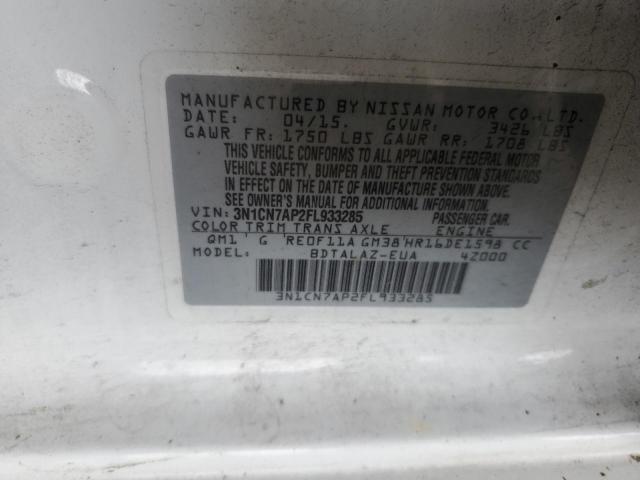 Photo 12 VIN: 3N1CN7AP2FL933285 - NISSAN VERSA 