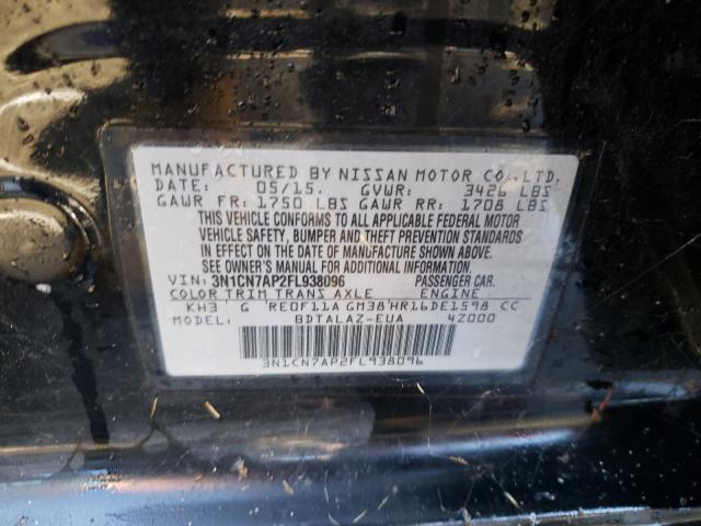 Photo 9 VIN: 3N1CN7AP2FL938096 - NISSAN VERSA S 