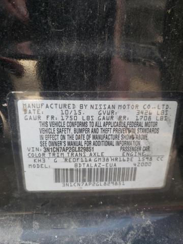 Photo 11 VIN: 3N1CN7AP2GL829851 - NISSAN VERSA S 