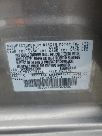 Photo 12 VIN: 3N1CN7AP2HK464286 - NISSAN VERSA S 