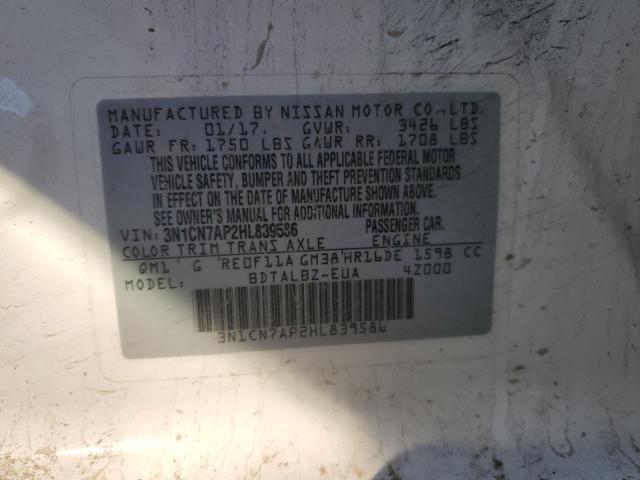 Photo 11 VIN: 3N1CN7AP2HL839586 - NISSAN VERSA 