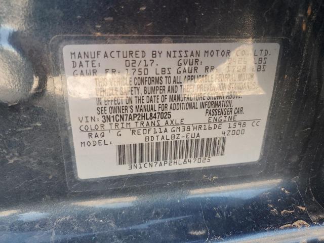 Photo 11 VIN: 3N1CN7AP2HL847025 - NISSAN VERSA S 