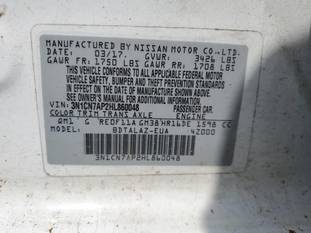 Photo 11 VIN: 3N1CN7AP2HL860048 - NISSAN VERSA 