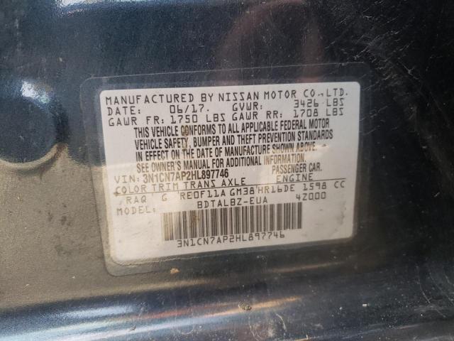 Photo 9 VIN: 3N1CN7AP2HL897746 - NISSAN VERSA S 