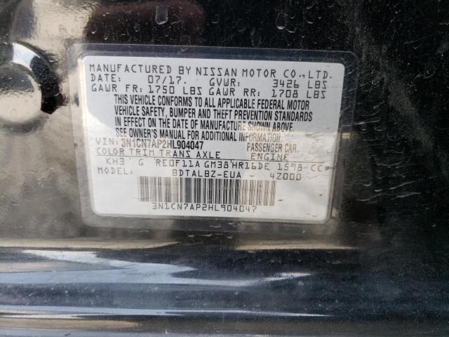 Photo 12 VIN: 3N1CN7AP2HL904047 - NISSAN VERSA S 