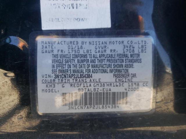 Photo 11 VIN: 3N1CN7AP2JL854384 - NISSAN VERSA 