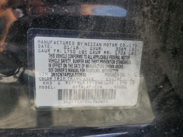 Photo 11 VIN: 3N1CN7AP2JL860640 - NISSAN VERSA S 