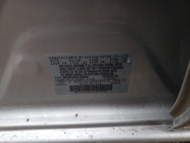 Photo 9 VIN: 3N1CN7AP2JL879592 - NISSAN VERSA S 