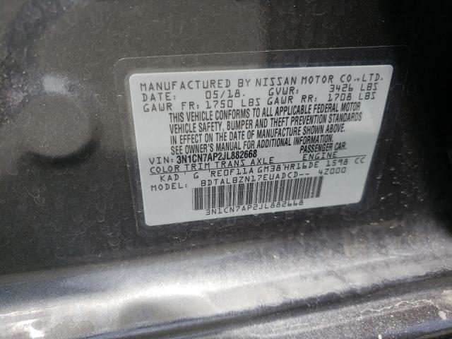 Photo 9 VIN: 3N1CN7AP2JL882668 - NISSAN VERSA S 