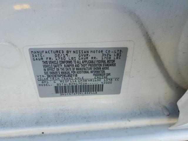 Photo 11 VIN: 3N1CN7AP2KL852118 - NISSAN VERSA S 