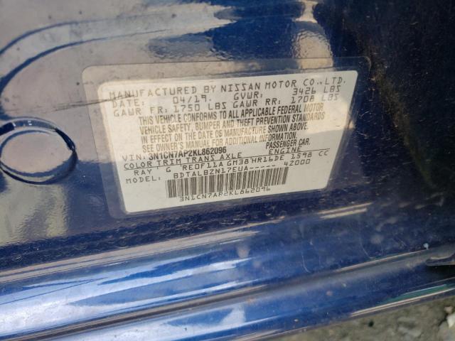 Photo 12 VIN: 3N1CN7AP2KL862096 - NISSAN VERSA 