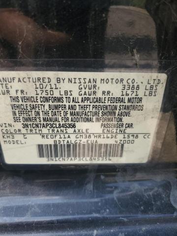 Photo 11 VIN: 3N1CN7AP3CL845356 - NISSAN VERSA S 