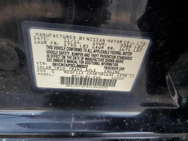 Photo 11 VIN: 3N1CN7AP3CL860522 - NISSAN VERSA S 