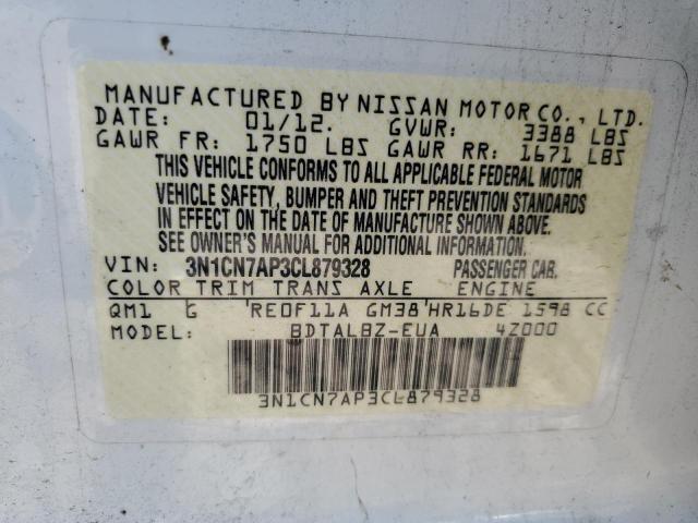 Photo 11 VIN: 3N1CN7AP3CL879328 - NISSAN VERSA S 