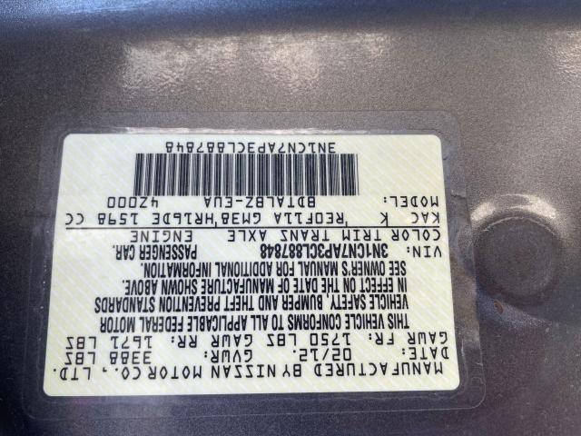 Photo 9 VIN: 3N1CN7AP3CL887848 - NISSAN VERSA S 