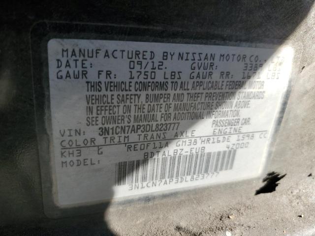 Photo 11 VIN: 3N1CN7AP3DL823777 - NISSAN VERSA 