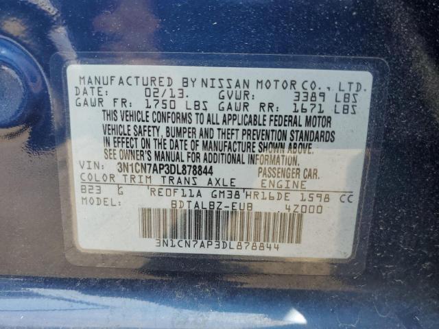 Photo 11 VIN: 3N1CN7AP3DL878844 - NISSAN VERSA S 