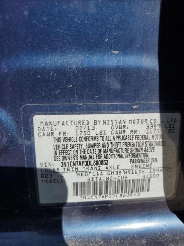 Photo 11 VIN: 3N1CN7AP3DL880853 - NISSAN VERSA S 