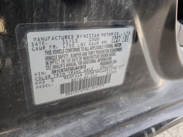 Photo 9 VIN: 3N1CN7AP3EL841973 - NISSAN VERSA S 