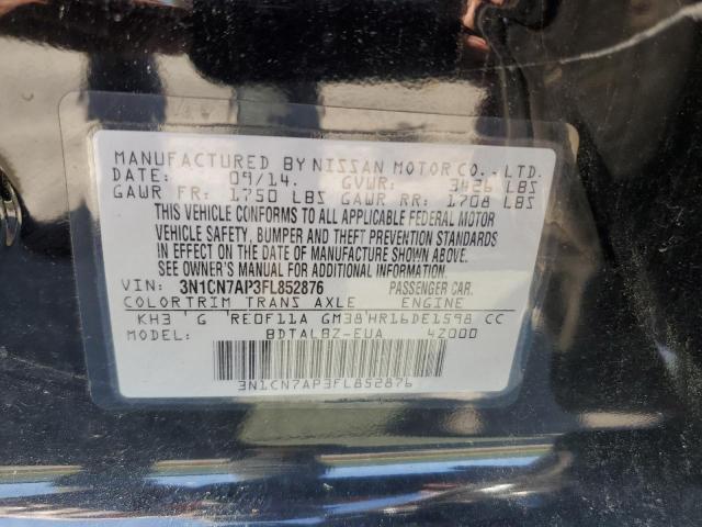 Photo 11 VIN: 3N1CN7AP3FL852876 - NISSAN VERSA 