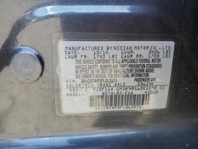 Photo 12 VIN: 3N1CN7AP3FL863571 - NISSAN VERSA S 