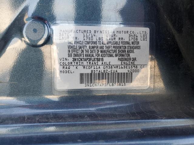 Photo 11 VIN: 3N1CN7AP3FL878815 - NISSAN VERSA 