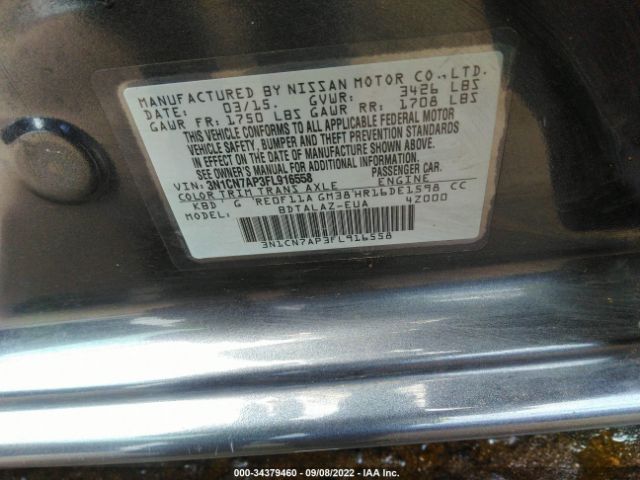 Photo 8 VIN: 3N1CN7AP3FL916558 - NISSAN VERSA 