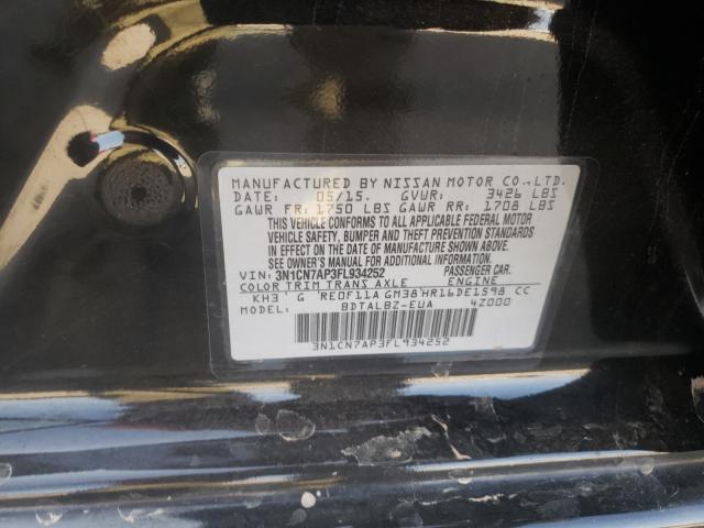 Photo 9 VIN: 3N1CN7AP3FL934252 - NISSAN VERSA S 