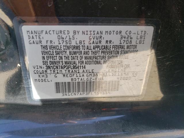 Photo 11 VIN: 3N1CN7AP3FL954114 - NISSAN VERSA 