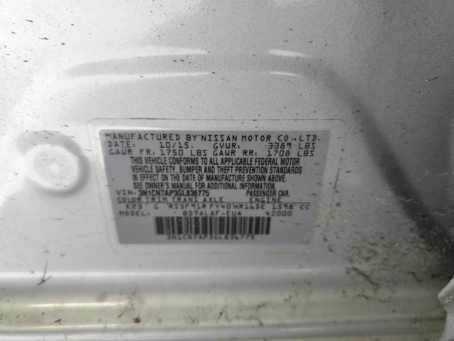 Photo 9 VIN: 3N1CN7AP3GL836775 - NISSAN VERSA S 