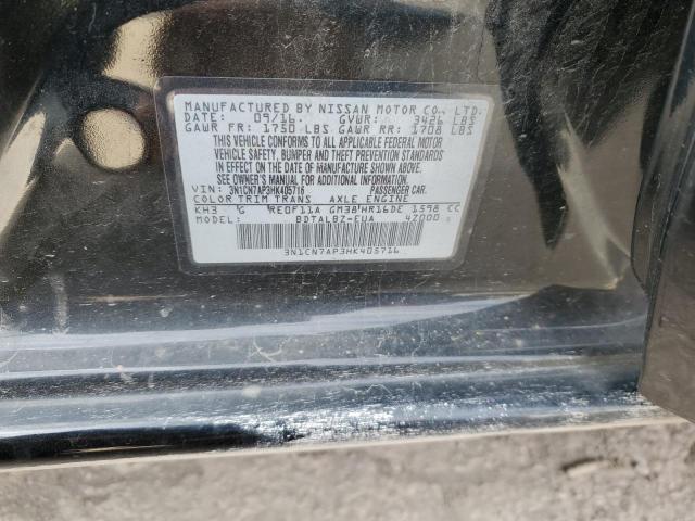 Photo 11 VIN: 3N1CN7AP3HK405716 - NISSAN VERSA S 