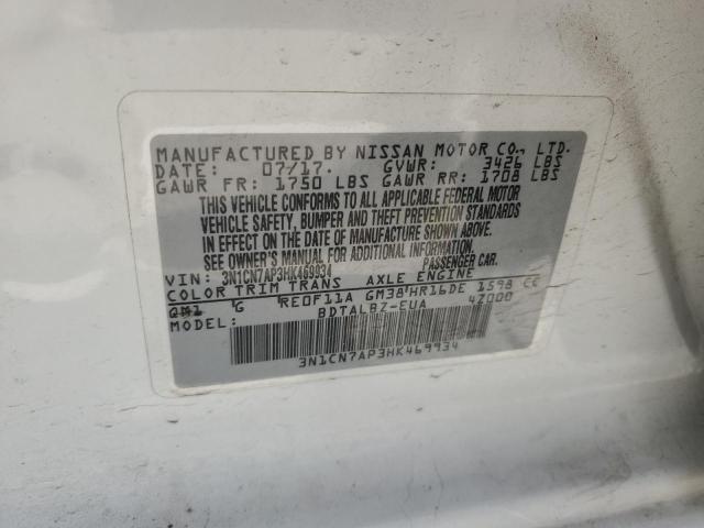 Photo 11 VIN: 3N1CN7AP3HK469934 - NISSAN VERSA 