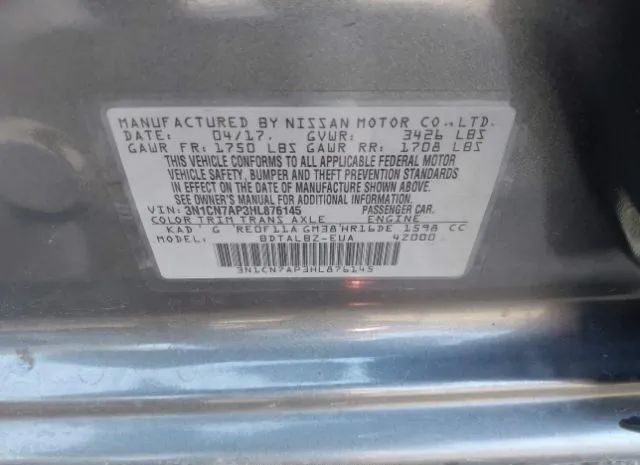 Photo 8 VIN: 3N1CN7AP3HL876145 - NISSAN VERSA 