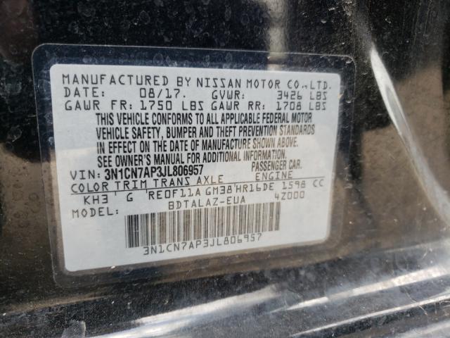 Photo 9 VIN: 3N1CN7AP3JL806957 - NISSAN VERSA S 