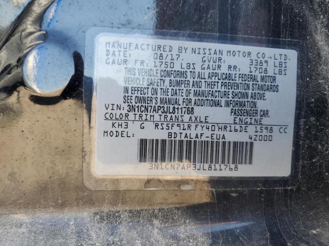 Photo 12 VIN: 3N1CN7AP3JL811768 - NISSAN VERSA S 