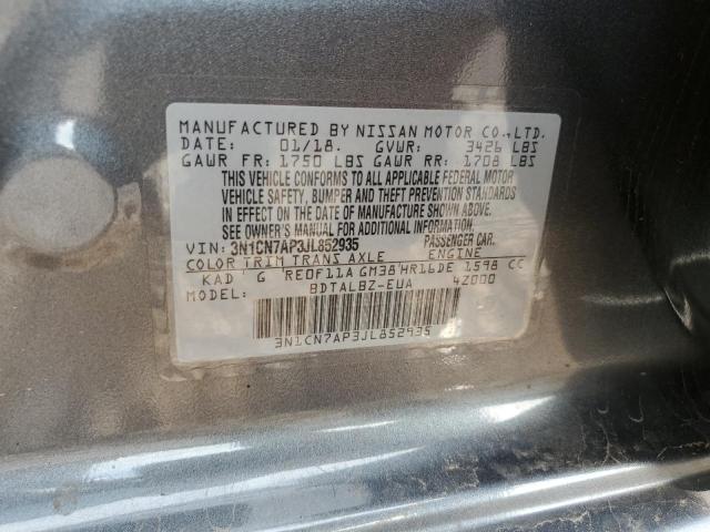 Photo 11 VIN: 3N1CN7AP3JL852935 - NISSAN VERSA S 