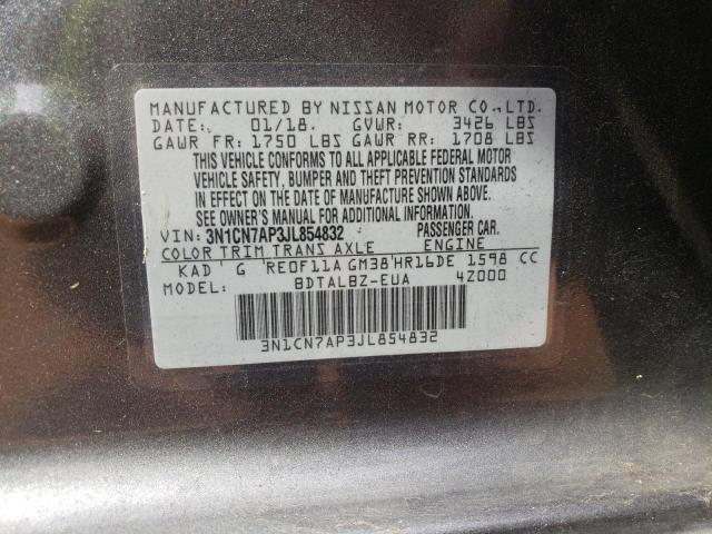 Photo 9 VIN: 3N1CN7AP3JL854832 - NISSAN VERSA S 