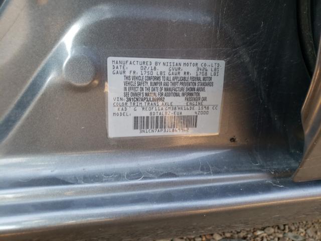 Photo 9 VIN: 3N1CN7AP3JL869962 - NISSAN VERSA S 