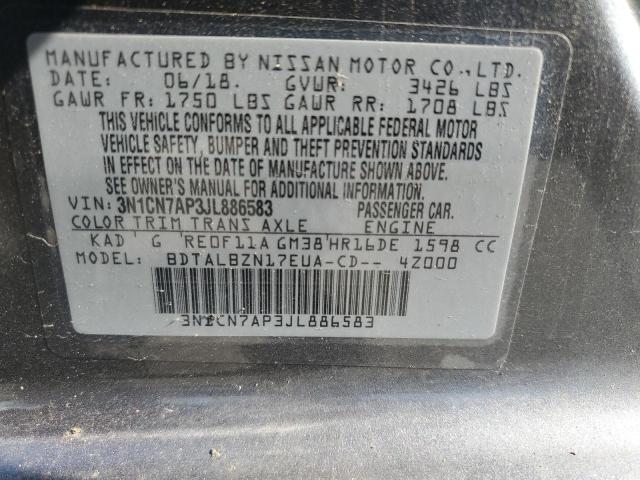 Photo 12 VIN: 3N1CN7AP3JL886583 - NISSAN VERSA S 