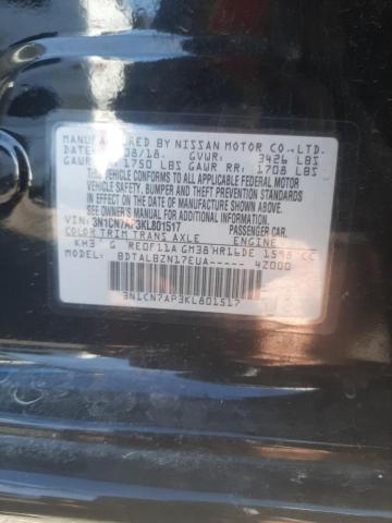 Photo 9 VIN: 3N1CN7AP3KL801517 - NISSAN VERSA S 