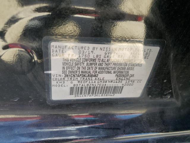 Photo 12 VIN: 3N1CN7AP3KL858462 - NISSAN VERSA S 