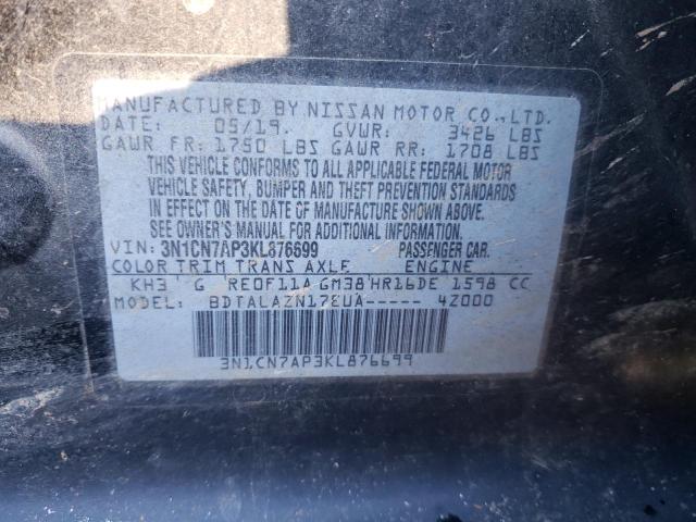 Photo 11 VIN: 3N1CN7AP3KL876699 - NISSAN VERSA S 