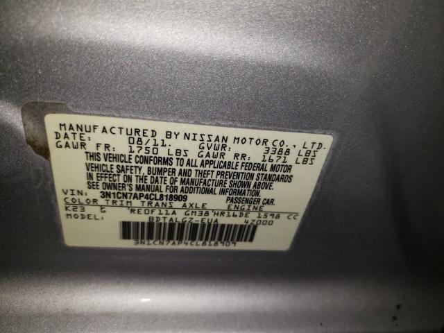 Photo 9 VIN: 3N1CN7AP4CL818909 - NISSAN VERSA S 