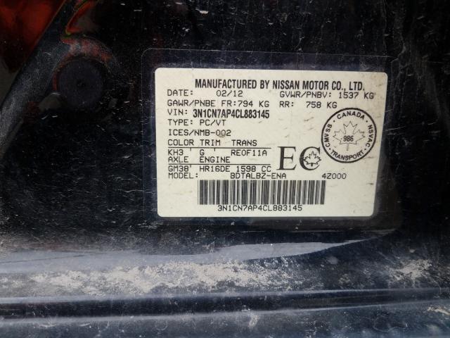 Photo 9 VIN: 3N1CN7AP4CL883145 - NISSAN VERSA S 