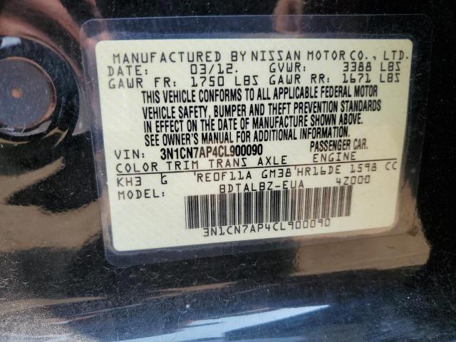 Photo 11 VIN: 3N1CN7AP4CL900090 - NISSAN VERSA S 