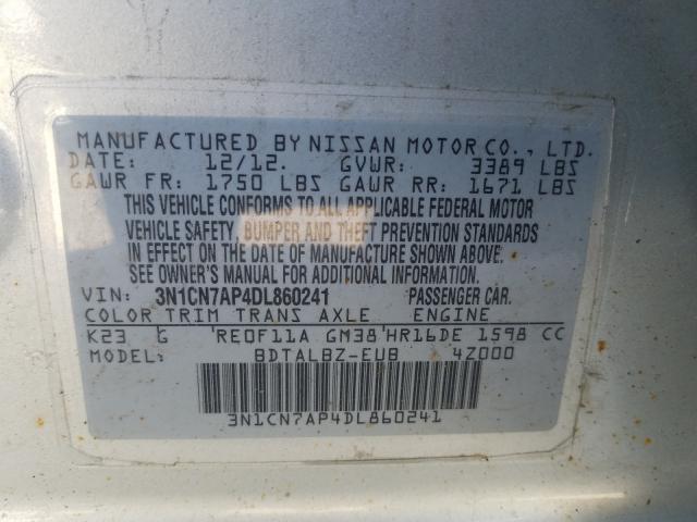 Photo 9 VIN: 3N1CN7AP4DL860241 - NISSAN VERSA S 